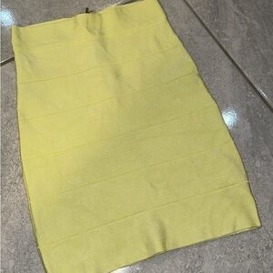 Bebe green bandage skirt